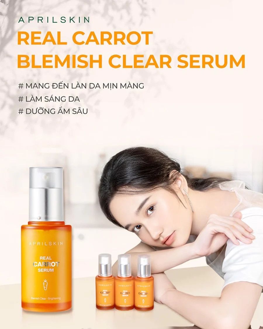Tinh Chất April Real Carrot Blemish Clear Serum 45g – Lemonbeauty