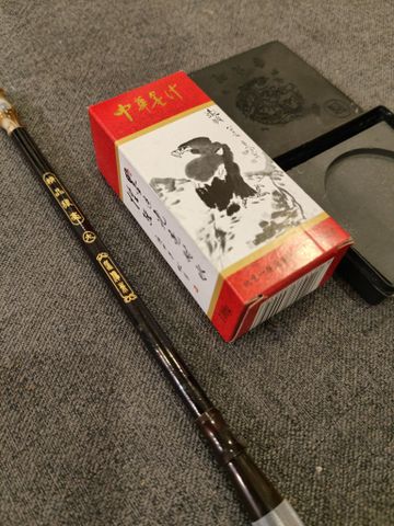 Combo [Bút lông + nghiên + mực]