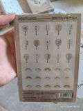 Bookmark Quạt cổ phong kèm các câu chúc tốt lành