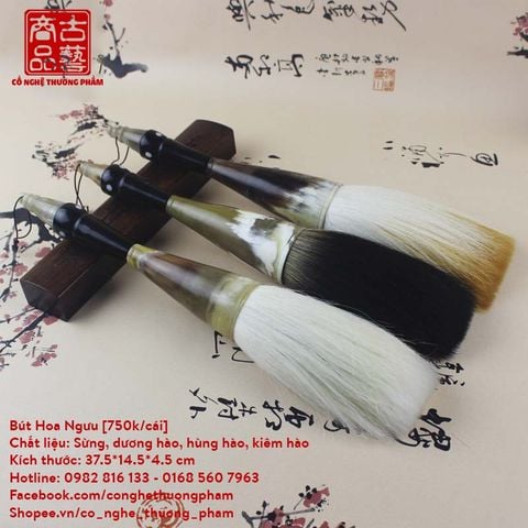Bút lông viết chữ to bút Đại Tự Hoa Ngưu