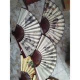 [Cao Cấp] Quạt Vải Nan Tre Cổ Trang
