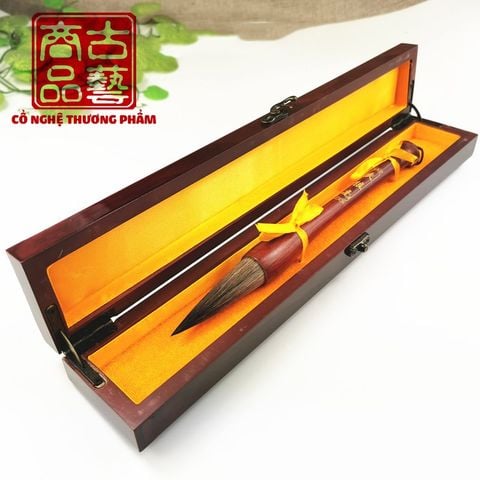 Bút lông đại tự Thượng Phẩm của Trung Quốc ( kèm hộp GỖ như hình 100%)