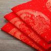 [Hàng Có Sẵn] Xuyến Liễn Đỏ Viết Câu Đối Tết họa tiết Long Phụng Loại nhỏ