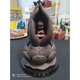 Tượng Phật tử sa ngồi tòa sen dùng xông trầm