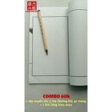 Combo Tập Bút tiện lợi (Tập khâu gáy chỉ truyền thống + Bút lông bơm mực)