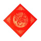 Giấy xuyến vuông thuỷ ba, long phụng, viết Tết