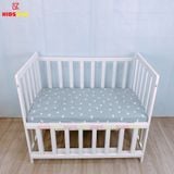 Giường Cũi Quế Mini KT 60x100cm KIDSSUN - Màu Trắng