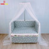 Giường Cũi Quế Mini KT 60x100cm KIDSSUN - Màu Trắng