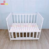 Giường Cũi Quế Mini KT 60x100cm KIDSSUN - Màu Trắng