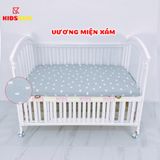 Ga Chun Bọc Đệm Cho Cũi KIDSSUN - Vải Cotton 100% và Vải Muslin Organic