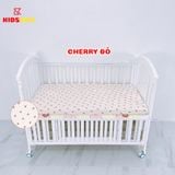 Ga Chun Bọc Đệm Cho Cũi KIDSSUN - Vải Cotton 100% và Vải Muslin Organic