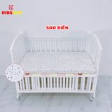 Ga Chun Bọc Đệm Cho Cũi KIDSSUN - Vải Cotton 100% và Vải Muslin Organic