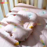 Gối Chống Lõm Đầu + Gối Chặn Cho Bé KIDSSUN - Vải COTTON 100%