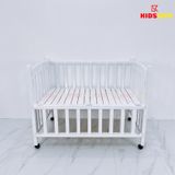 Giường Cũi Gỗ Quế 3 in 1 KT 80x120x86cm KIDSSUN - Màu Trắng