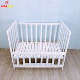 Giường Cũi Quế Mini KT 60x100cm KIDSSUN - Màu Trắng