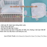 Ga Chống Thấm Cho Đệm Cũi Trẻ Em KIDSSUN - Chất Liệu PE Không Ngấm Nước Không Nhăn