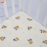 Ga Chun Bọc Đệm Cho Cũi KIDSSUN - Vải Cotton 100% và Vải Muslin Organic