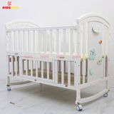 Nôi Cũi Đa Năng 6 in 1 KIDSSUN (Cũi+ 6 Sản Phẩm Quà Tặng) - Màu Trắng