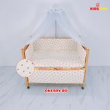 Giường Cũi Gỗ Quế 3 in 1 KT 70x110x86cm KIDSSUN - Màu Tự Nhiên