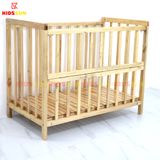 Giường Cũi Quế Mini KT 60x100cm KIDSSUN - Màu Tự Nhiên