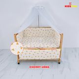 Giường Cũi Gỗ Quế 3 in 1 KT 70x110x86cm KIDSSUN - Màu Tự Nhiên