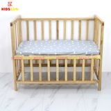 Giường Cũi Quế Mini KT 60x100cm KIDSSUN - Màu Tự Nhiên