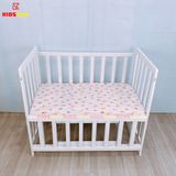 Giường Cũi Quế Mini KT 60x100cm KIDSSUN - Màu Trắng