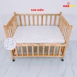 Giường Cũi Gỗ Quế 3 in 1 KT 70x110x86cm KIDSSUN - Màu Tự Nhiên