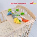 Nôi Cũi Đa Năng 6 in 1 KIDSSUN (Cũi+ 6 Sản Phẩm Quà Tặng) - Màu Tự Nhiên