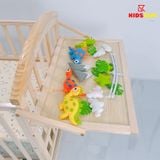 Nôi Cũi Đa Năng 6 in 1 KIDSSUN (Cũi+ 6 Sản Phẩm Quà Tặng) - Màu Tự Nhiên