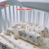 Gối Chống Lõm Đầu + Gối Chặn Cho Bé KIDSSUN -  Vải Muslin Organic Cao Cấp