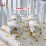 Gối Chống Lõm Đầu + Gối Chặn Cho Bé KIDSSUN -  Vải Muslin Organic Cao Cấp