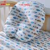 Gối Chống Trào Ngược Cho Bé KIDSSUN - Vải Cotton và Vải Muslin Cao Cấp