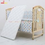 Nôi Cũi Đa Năng 6 in 1 KIDSSUN (Cũi + Đệm Xơ Dừa + Bộ Quây Ga Cotton 100%) - Màu Tự Nhiên