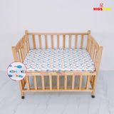 Giường Cũi Gỗ Quế 3 in 1 KT 70x110x86cm KIDSSUN - Màu Tự Nhiên