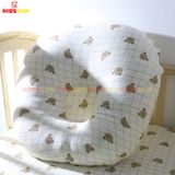 Gối Chống Trào Ngược Cho Bé KIDSSUN - Vải Cotton và Vải Muslin Cao Cấp