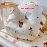 Gối Chống Trào Ngược Cho Bé KIDSSUN - Vải Cotton và Vải Muslin Cao Cấp