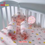 Gối Chống Lõm Đầu + Gối Chặn Cho Bé KIDSSUN - Vải COTTON 100%