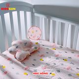 Gối Chống Lõm Đầu + Gối Chặn Cho Bé KIDSSUN - Vải COTTON 100%