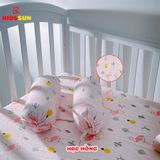 Gối Chống Lõm Đầu + Gối Chặn Cho Bé KIDSSUN - Vải COTTON 100%