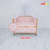 Giường Cũi Gỗ Quế 3 in 1 KT 80x120x86cm KIDSSUN - Màu Tự Nhiên