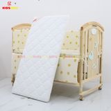 Nôi Cũi Đa Năng 6 in 1 KIDSSUN (Cũi+Đệm Xơ Dừa+Bộ Quây Ga Muslin) - Màu Tự Nhiên