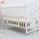 Nôi Cũi Đa Năng 6 in 1 KIDSSUN (Cũi+ 6 Sản Phẩm Quà Tặng) - Màu Trắng