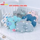 Gối Chống Lõm Đầu + Gối Chặn Cho Bé KIDSSUN - Vải COTTON 100%