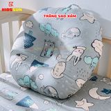 Gối Chống Trào Ngược Cho Bé KIDSSUN - Vải Cotton và Vải Muslin Cao Cấp