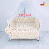 Giường Cũi Gỗ Quế 3 in 1 KT 80x120x86cm KIDSSUN - Màu Trắng