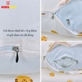 Gối Chống Trào Ngược Cho Bé KIDSSUN - Vải Cotton và Vải Muslin Cao Cấp