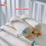 Gối Chống Lõm Đầu + Gối Chặn Cho Bé KIDSSUN -  Vải Muslin Organic Cao Cấp