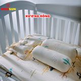 Gối Chống Lõm Đầu + Gối Chặn Cho Bé KIDSSUN -  Vải Muslin Organic Cao Cấp