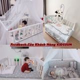 Đệm Cũi Chất Liệu Bông Ép Tự Nhiên Cao Cấp Cho Bé KIDSSUN